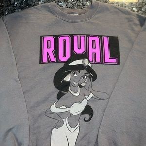 Disney Jasmine from Aladdin Royal Grey Crewneck Sweatshirt